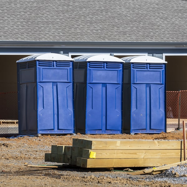 do you offer hand sanitizer dispensers inside the portable toilets in Buchanan Lake Village